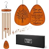 26 Inch Aluminum Wind Chime Gift for Grandma, Gift for Grandma from Grandkids on Christmas Thanksgiving Mother's Day Birthday