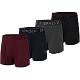 Spyder Mens Boxer Briefs Performance Nylon Mesh Sports Underwear With Fly Front