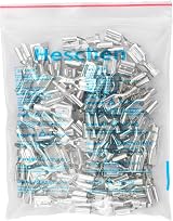 Heschen 6.3mm Female Spade Crimp Terminals 100pcs Non-Insulated Connector Tin view 6