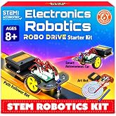 Butterfly EduFields 5in1 STEM Electronics Robotics Kit for Ages 8-10-12-13 | STEM Robot building kit for kids 8 9 10 -12 with STEM activities, circuit projects toys, engineering and science experiments.