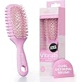 FHI Heat UNbrush Curl Detangling Brush for use on Wet Hair Only | DuoFlex Bristles & Curl Handle Wavy Coily or Curly Hair Bru