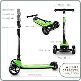 besrey Kids Scooter Big Wheels Foldable Kick Scooter 3 Wheel Lean to Steer view 8