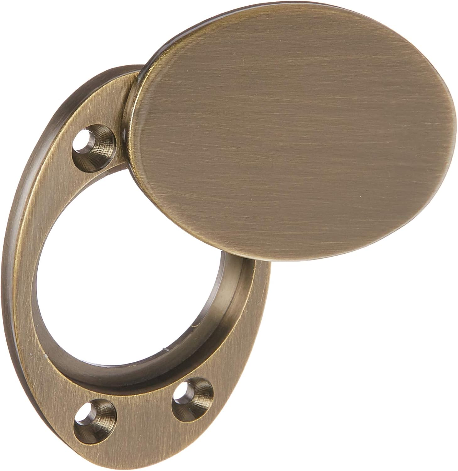 Baldwin 6755 Oval Cylinder Lock Cover Plate, Satin Brass