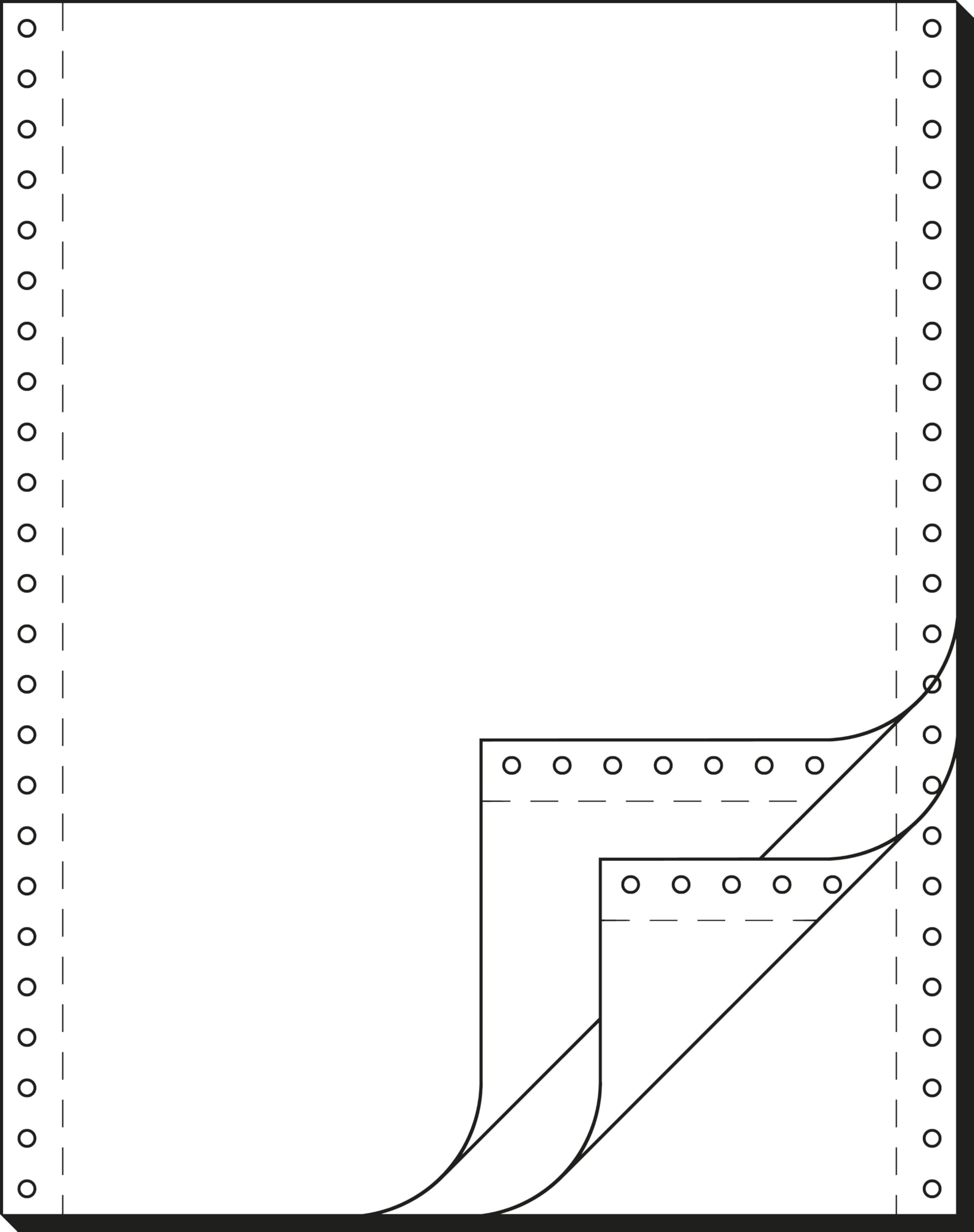 Siga Continuous Paper 12 Inch x 240 3-Ply 600 Sheets