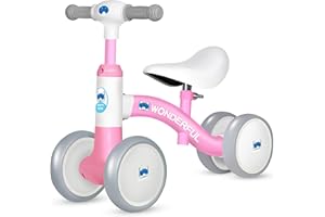 HULKNPEW Baby Balance Bike,bakeling Balance Bike 2 Year Old,Bike seat for Kids,4 Wheelsbalance Bike 2+ Year Old,Baby Balance Bike with 4 Wheels