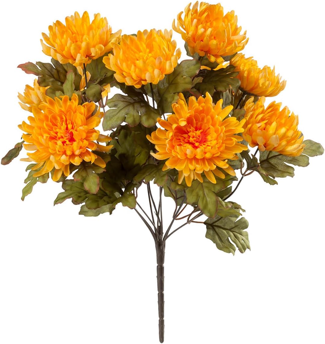OakRidge Artificial Mum Bush Silk Floral Décor