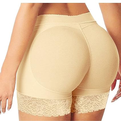 Eleery Frauen Nahtlose Hohe Taille mit Push-up Bodyshaper Padded Shapewear Unterwäsche