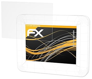 atFoliX Panzerfolie kompatibel mit Xomax XM-VW04 Schutzfolie, entspiegelnde und stoßdämpfende FX Folie (3X)
