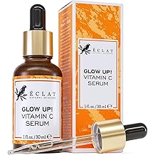 Eclat Skincare Vitamin C Face Serum - Skin Care for Dark Spots, Vitamin C Serum with Hyaluronic Acid, Ferulic Acid, Vit E - A
