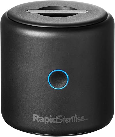 Nuby RapidSterilise USB Rechargeable Portable UV Steriliser Black