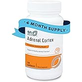 Klaire Labs SFI Health Adrenal Cortex - Targeted Adrenal Support Supplements for Cortisol Health - Purified, BSE-Free Lyophilized Extract from Pasture-Fed Bovine (120 Capsules)