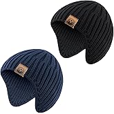 UAMOEI Baby Winter Hat Kids Knit Beanie with Ears Girls Warm Hats for Boy Toddler Beanies Earflap Girl Infant Hat