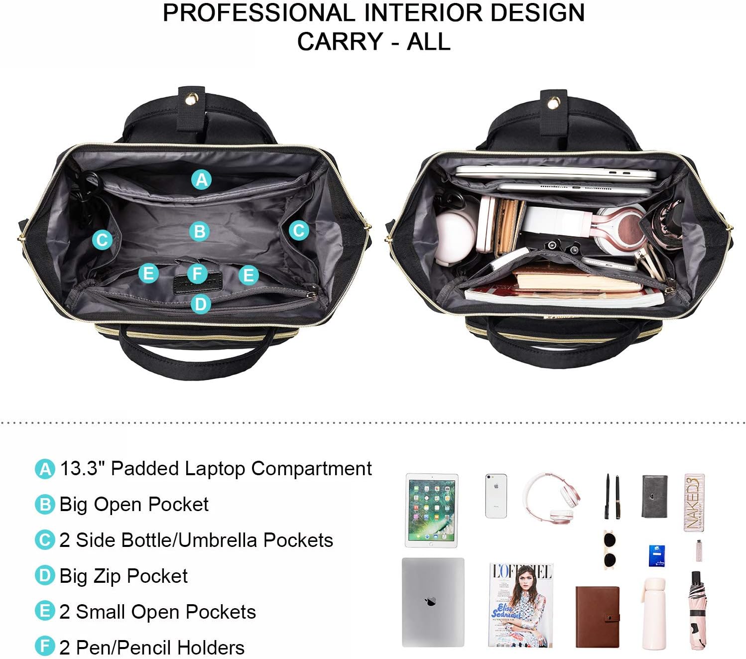LOVEVOOK Laptop Backpack Womens - Image 4
