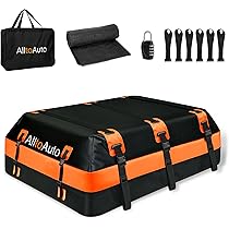 Buy Mellcom 21 Cubic Feet Car Roof Bag,Rooftop Cargo Carrier Includes Anti Slip Mat 6 Door Hooks Lock And Storage Bag Fits All Vehicle With Without Rack