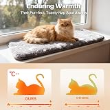 pet prime Cat Window Bed Mat 90x28cm Luminous Print Sill Non-Slip Lounger view 3
