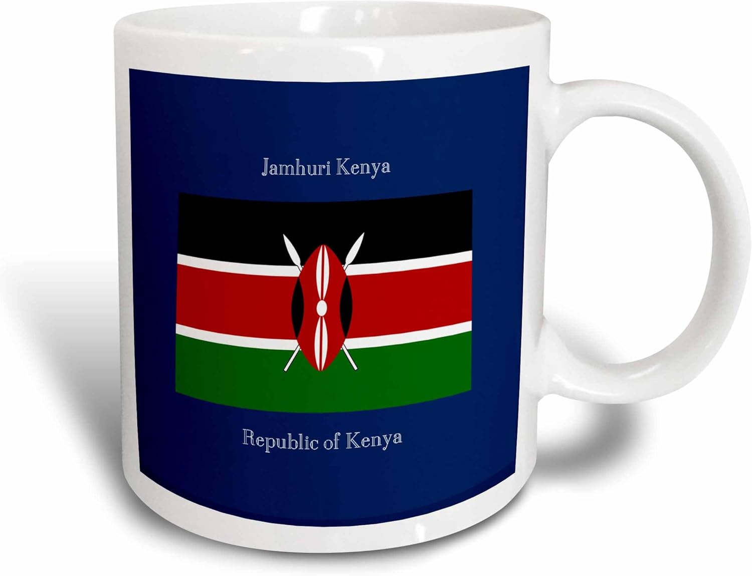 3dRose Flag Republic of Kenya printed in English and