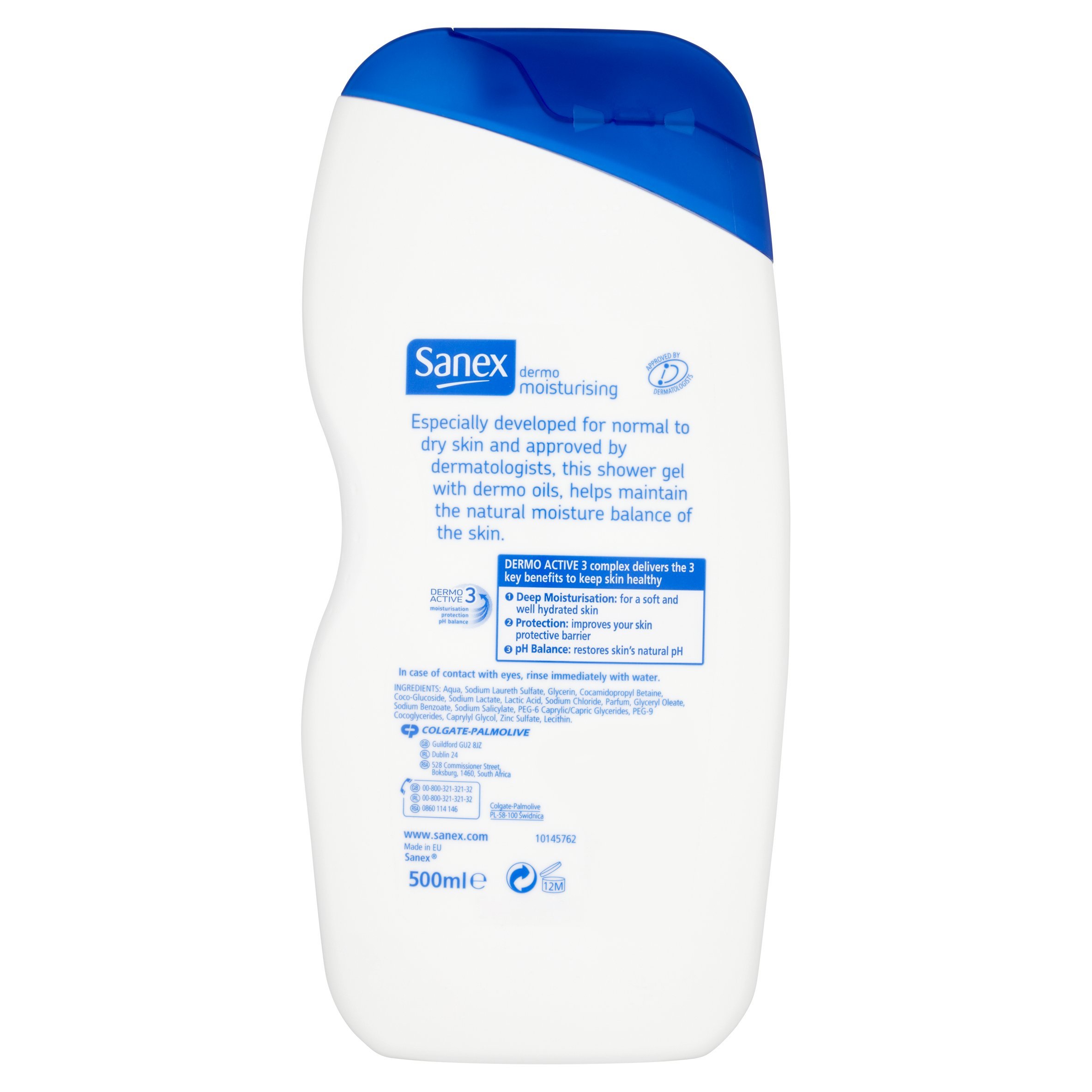 Sanex Dermo Moisturising Shower Gel 500ml Buy Online in UAE. sanex