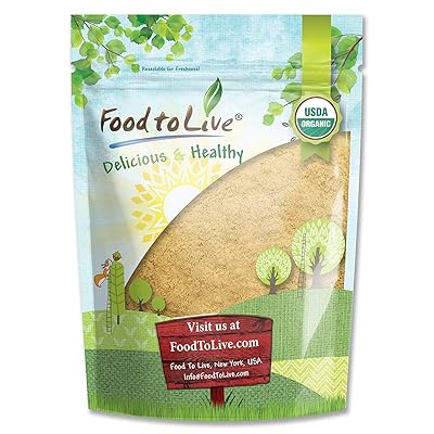 Organic Yellow Maca Powder, 2 Pounds - Non-GMO, Kosher, Raw Ground Maca Root, Vegan, Flour, Bulk