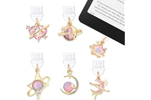 TAKEALOOKO Y2K Dust Plug Charm - 6 Pcs Fantasy Aesthetic Pendant Compatible with Kindle & Phone Type C/USB C Charger Port