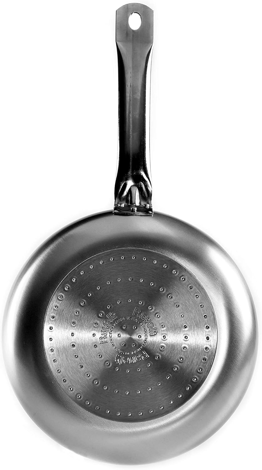 RAVELLI Italia Linea 51 Professional Non Stick Induction Deep Skillet, 11inch: Kitchen & Dining