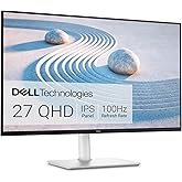 Dell S2725DS Monitor - 27 Inch, QHD (2560x1440) Display, 100Hz refresh rate, 1500:1 contrast ratio, TÜV Rheinland Eye comfort 4 Star,Integrated 2x5W speaker, Height/Tilt/Swivel/Pivot- Ash White color