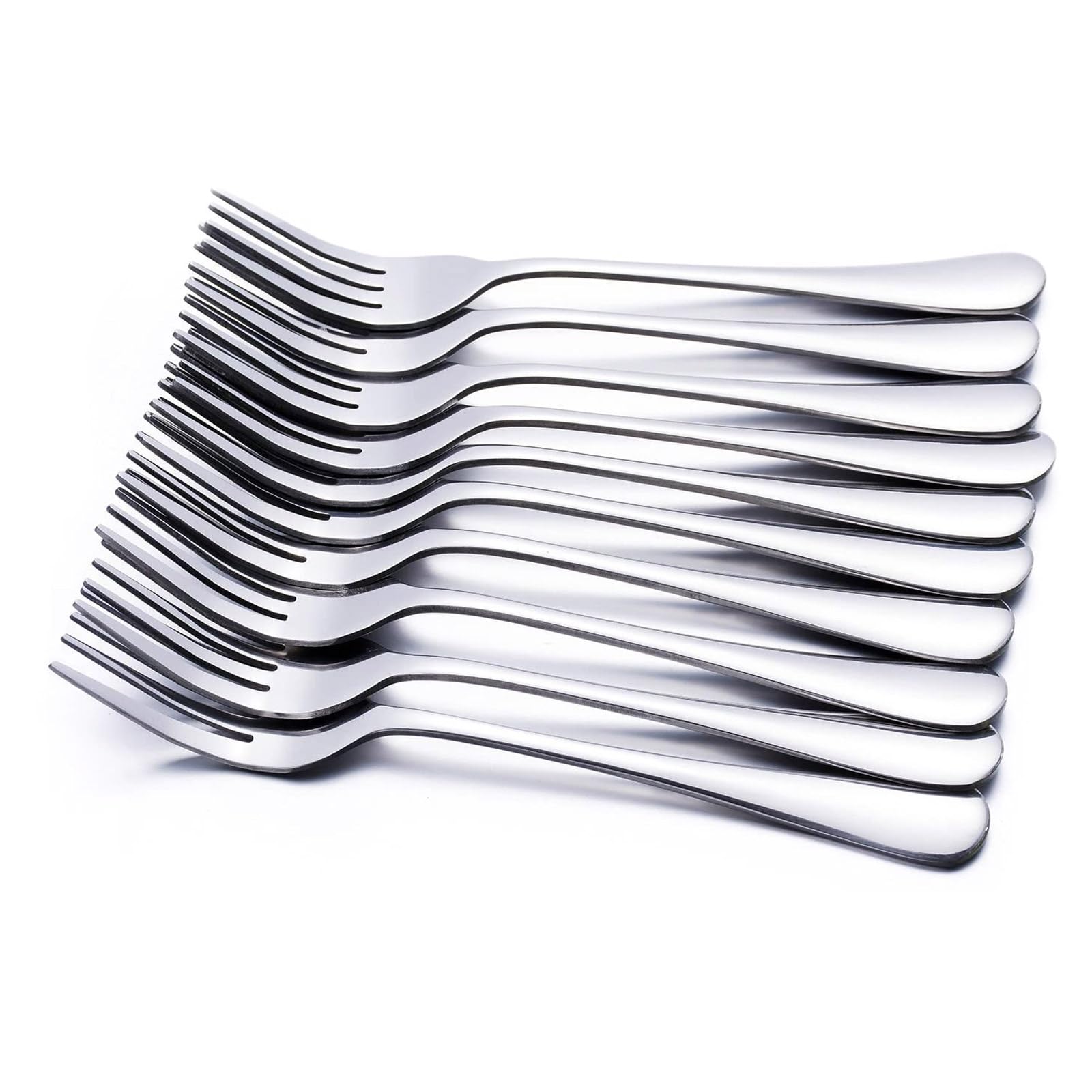 Dinner Forks, GOBOOMAN 12pcs Stainless Steel Cutlery Forks Table Fork Set 8 inches