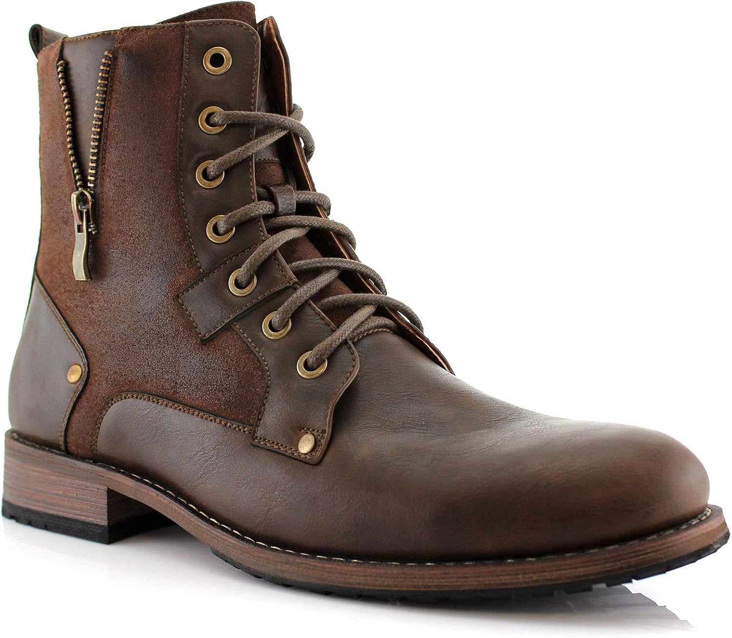 suede motorcycle boots