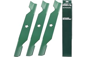 UDC Parts High Lift Notched Mower Blades 187256 54 Inch/Fits Husqvarna, Poulan Replaces OEM no. 532187256 539112053 187254 11180/3 Pack