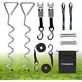 Heavy Duty RV Awning Tie Down Kit, Campers Awning Anchors Accessories