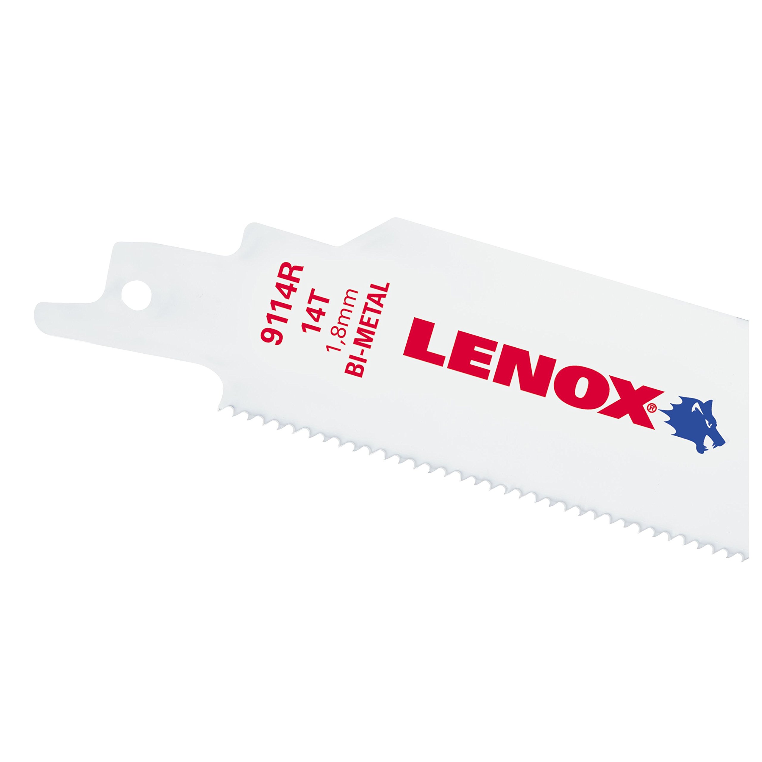 LENOX Tools LAZER Metal Cutting Reciprocating Saw Blade, BiMetal, 9
