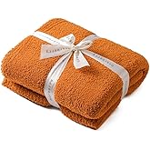 bearberry Super Soft Fall Throw Blanket Lightweight Cozy Warm Throw Blankets for Couch Bed Sofa All Season (Caramel, 50”x60”)