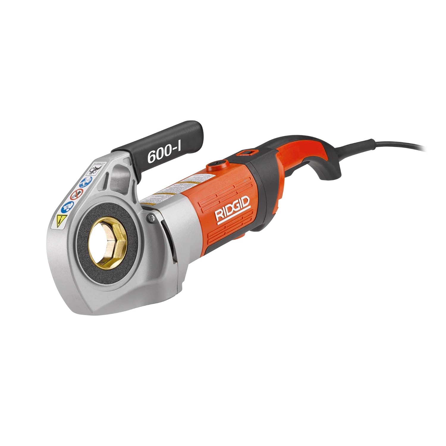 RIDGID 44878 Model 600-I Power Drive with 1/2-1 1/4 inch BSPT 11R Die Heads, Case and Support Arm, Colour, Size