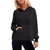 Gacaky Hoodies for Women Casual Oversized Waffle Sweatshirts Fall Fashion Pullover Tops Outfits Clothes
