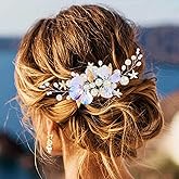 GORAIS Shell Wedding Hair Comb Pearl Bridal Hair Piece Starfish Mermaid Beach Hair Accessories for Brides and Women