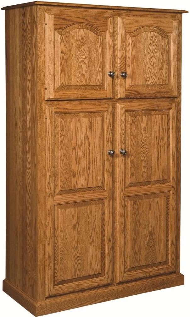 Amazon Com Traditional Kitchen Pantry Solid Wood Storage Cabinet
