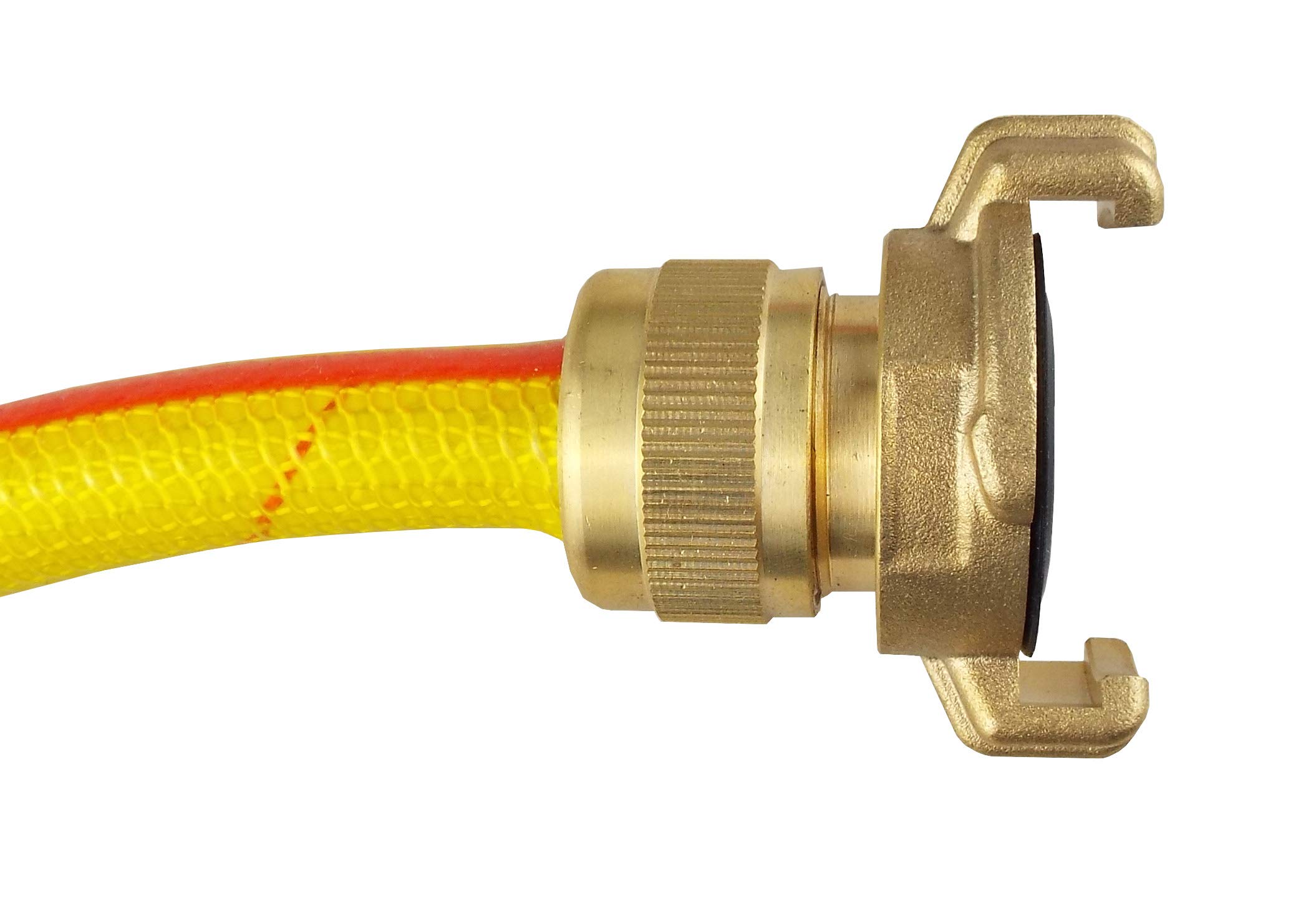 E-Best-Offer Heavy Duty Brass Claw Type Fitting to 3/4" Garden Hose,Used by Landscapers,Nursery Workers and Professional Gardeners Twist and Lock on System
