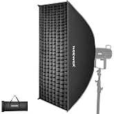 Neewer 24"x35" Rectangular Softbox, Quick Release Strip Soft Box with Bowens Mount, Diffusers, Grid, Bag, Compatible with Aputure 120d Compatible with Godox SL60w Q4 AS600B CB300B Q300, NS93P