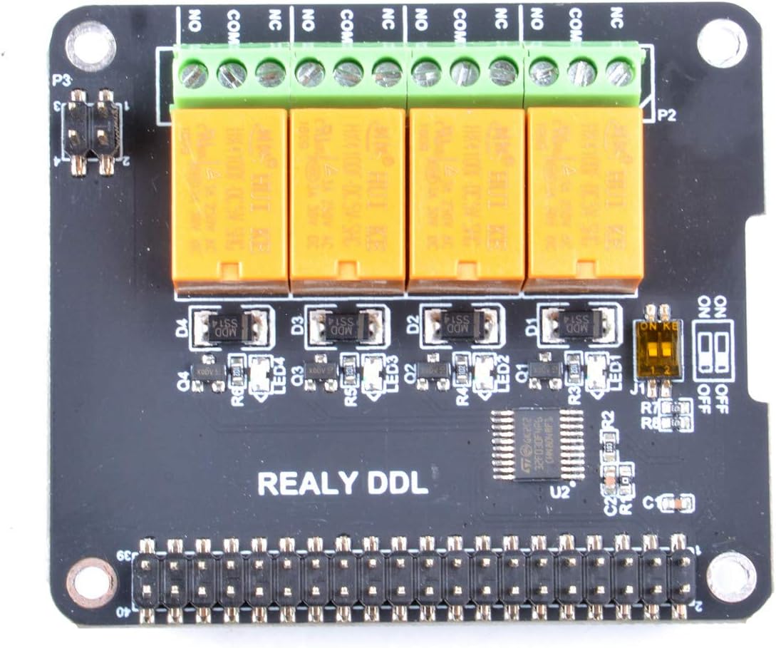GeeekPi Raspberry Pi Expansion Board 4 Channel Relay Board Module Power