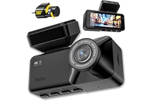 Osmo Dashcam Pro 4K Wireless Car Dashcam Front Rear,Front + Rear + WiFi + GPS + 64GB Card,170° Wide Angle - App Control (Blac