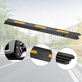 uyoyous 2 Channel Rubber Cable Floor Protector Ramp 100x15x3CM Heavy Duty Garage view 8