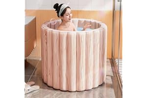 Genrenyen Ice Bath Tub No Installation 40 Seconds Automatic Inflatable Portable Foldable Bathtub for Adults, PVC Hot Bathtub for Shower Stall, SPA Separate Family Soaking Bathtub…