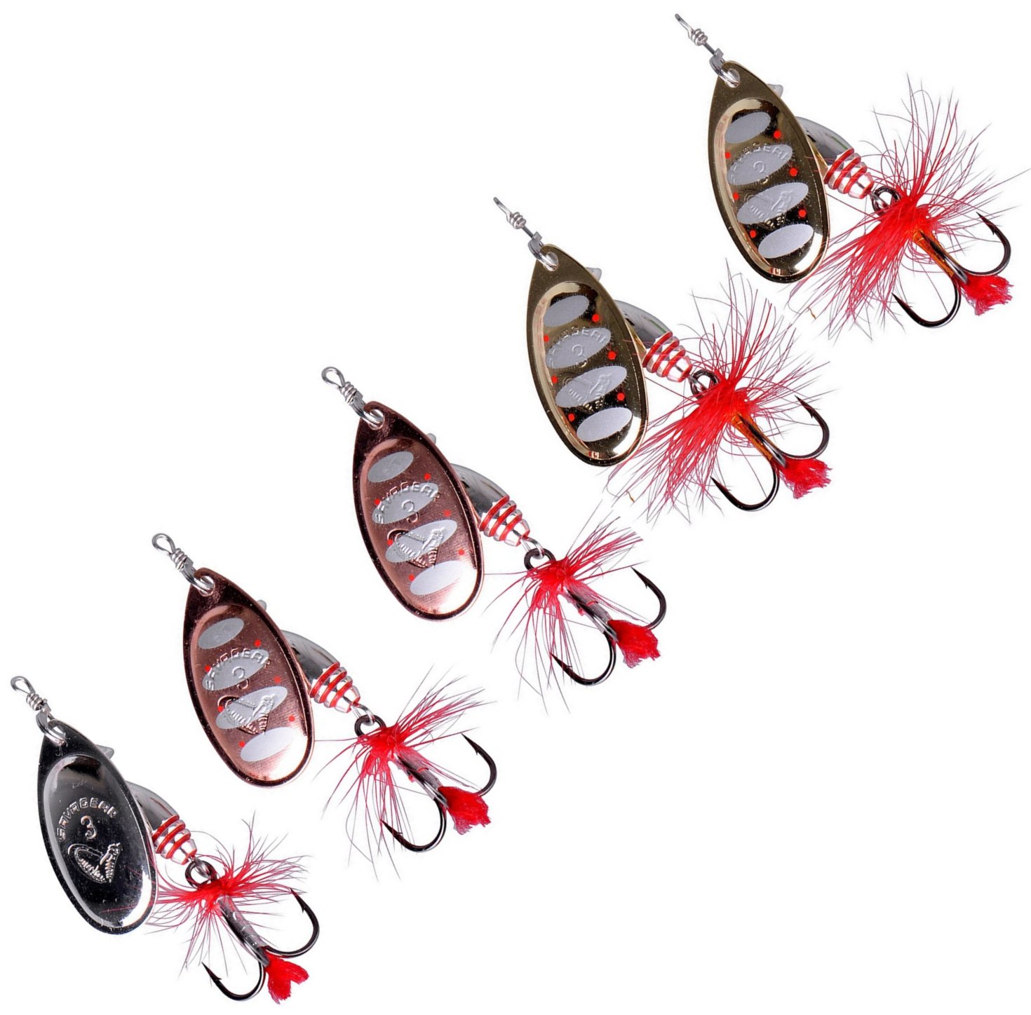 Salmon, Trout, Bass, for Lures Best Fox Blue Gear, Savage Mepps, from