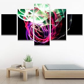 SIGNWIN 5 Panel Canvas Wall Art Modern Art...