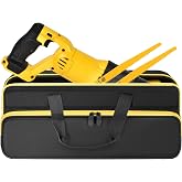 Reciprocating Saw Tool Bag for DEWALT DCS380B, DCS380P1 Battery, Case Only | with Blade Pocket &amp; Accessories Slot, Heavy Duty Padded Oxford Fabric, Easy Carry, for Tradesmen, DIYers, Jobsites, Workshops