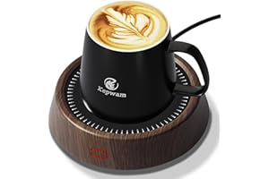 Coffee Mug Warmer & Kepwam Mug Set, Electric Coffee Cup Warmer for Desk with 6H Auto Shut Off, 3 Temperature Settings Smart Coffee Warmer for Heating Coffee, Beverage - Best Present Ideas for Dad Mom