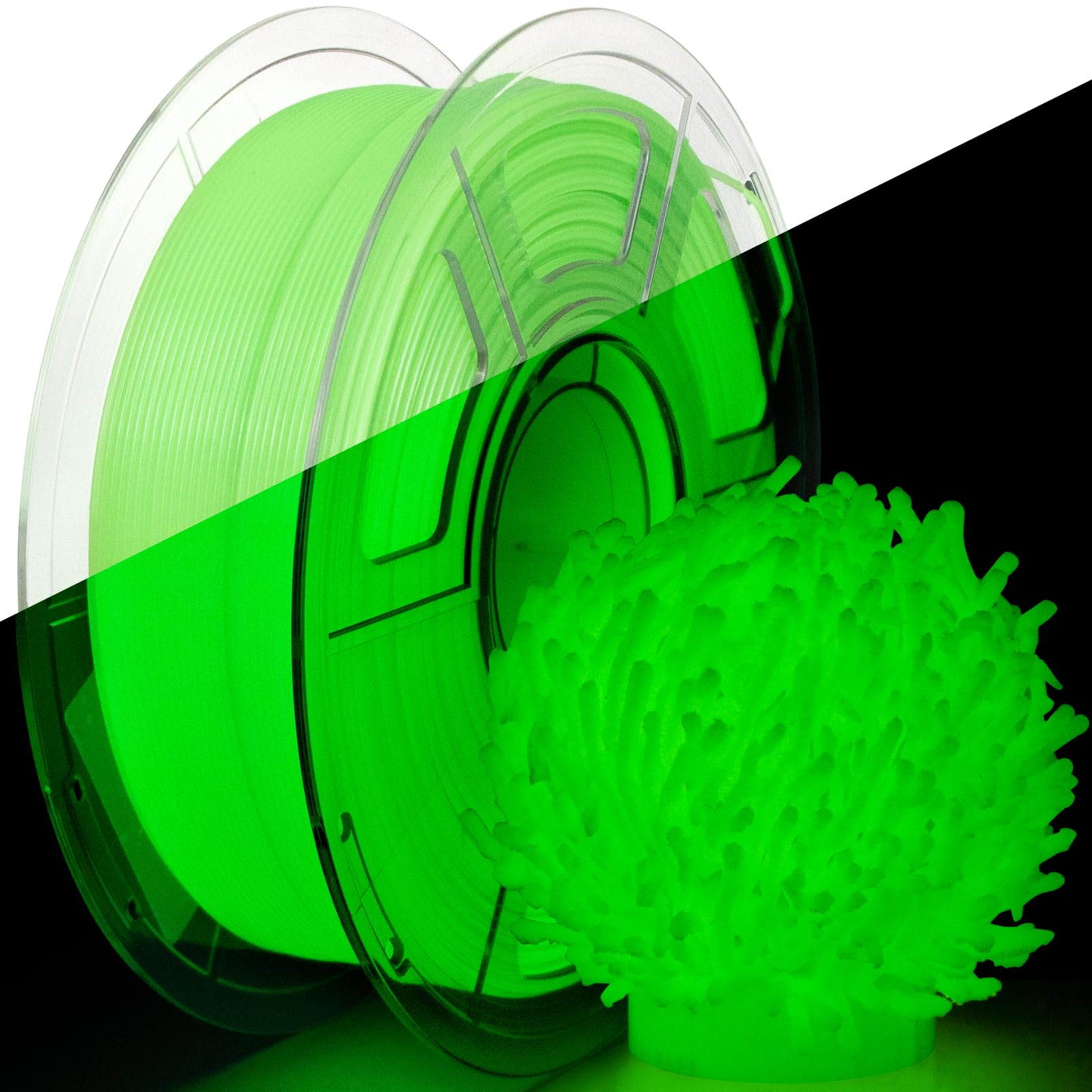 IEMAI PETG Filament 1.75mm 1Kg, Leuchtendes Grün PETG 3D Drucker Filament, Kompatibel mit Bambu Lab, AMS, AMSLite, Maßgenauigkeit +/-0.02mm