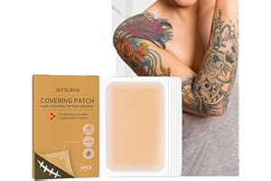 GOLASHFUN Tattoo Cover Up Tape, Invisible Concealer Patch Skin Tattoos Scars Concealer Cover Up Patch Invisible Waterproof Skin Color Cover Up Patch,6 Count (Pack Of 1)