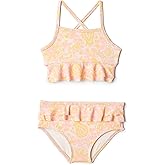 Amazon Essentials x Sofia Grainge Toddler and Baby Girls' Two Piece Swimsuit