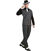 Forum Novelties Men's Roaring 20's Pinstripe Suit Gangster Costume