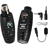 Devilclaw UHF Wireless Microphone System,Transmitter and Receiver XLR Adapter for Dynamic Microphones, Guitar, Mixer, PA System, Transmitters & Receivers (1 Receive + 1 Transmit)
